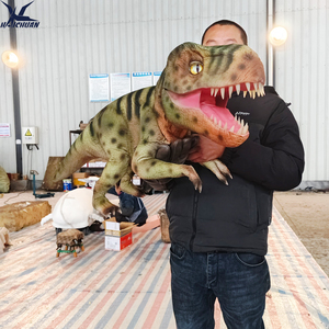 Marioneta de <span class=keywords><strong>Mano</strong></span> de Tiranosaurio Rex Mecánico Realista, Accesorio de Dinosaurio Animatrónico para Fiestas Infantiles, Exposiciones Educativas y Cabinas de Fotos - Product Image 5