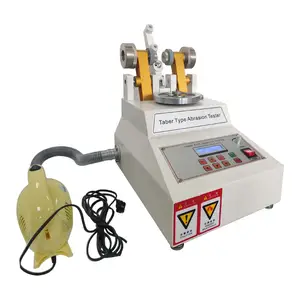 Máquina de testes de abrasão de tecido plástico de borracha couro têxtil laboratório máquina de testes de abrasão de desgaste