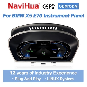 หน้าจอแสดงผลดิจิตอล LCD สำหรับรถยนต์ Navihua ชุดหน้าปัดเสมือนจริงสำหรับ BMW X5 E70 X6 E71 ปี 2006-2013 มาตรวัดความเร็ว LCD เครื่องวัดอัตโนมัติ - Product Image 1