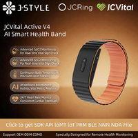 Pulsera Inteligente JCVital V4 SDK APL OEM ODM con Monitor de Salud, Detección de Frecuencia Cardíaca, Sueño y Estrés, Seguimiento de Recuperación