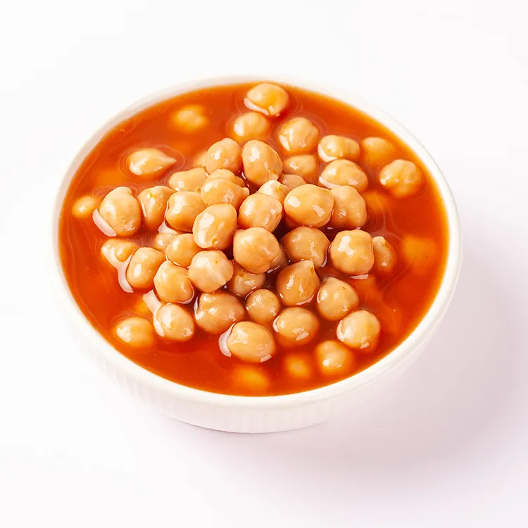 Halal kacang rebus instan lezat minyak merah dapat kalengan kacang hutan organik dalam kaleng jumlah besar