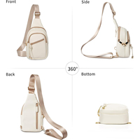 Sac bandoulière d'été portable de luxe personnalisé, style bohème, imperméable, avec broderie de pompons de style japonais et fermeture éclair à lettres