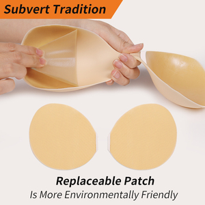 Accessori biancheria intima sostituibile toppa appiccicosa Silicone invisibile <span class=keywords><strong>reggiseno</strong></span> <span class=keywords><strong>adesivo</strong></span> <span class=keywords><strong>con</strong></span> copertura ciuccio - Product Image 2