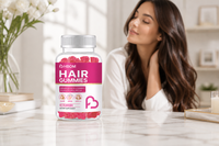 Gummies de biotine OEM à marque privée 10000mcg pour la croissance des cheveux, de la peau et des ongles, supplément de vitamine C, Gummies capillaires BioFlex