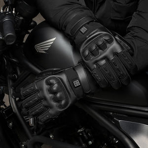Guanti Riscaldati Elettrici da Moto in Pelle con Controllo della Temperatura a 3 Livelli, Batteria ai Polimeri di Litio da 7.4V, Ideali per l'Inverno - Product Image 5