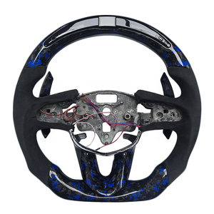 Volante Deportivo de Fibra de Carbono Forjado con Luces LED, Compatible con Cadillac CT4 CT5 - Product Image 1