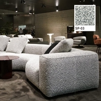 Polyester-Wolle-Acryl-Baumwolle Gemischter Gewebter Umweltfreundlicher Luxuriöser Atmungsaktiver Dehnbarer Bouclé Schwerer Polsterstoff für Sofa und Zuhause