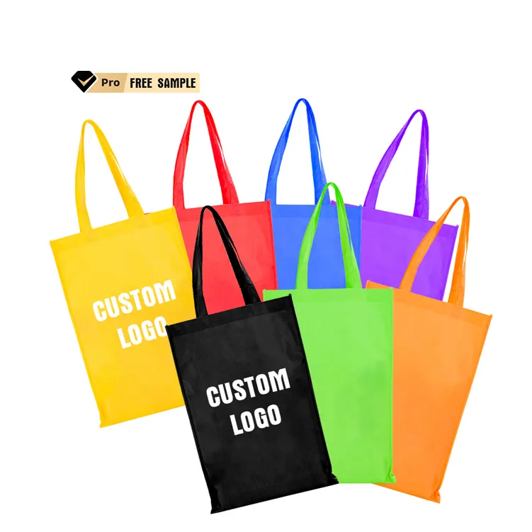 Custom High Quality Grocery Supermarket Bag Hot Sale Non Woven Fabric Reusable Shopping Bag