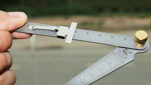 15 सेमी शासक उच्च सटीकता फेलर गेज किट के साथ 1-15 मिमी स्टेनलेस स्टील टेपर गेज - Product Image 6