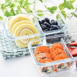 Four à micro-ondes <span class=keywords><strong>hermétique</strong></span> utilisation sûre cuisine boîte à déjeuner étanche joint <span class=keywords><strong>sous</strong></span> <span class=keywords><strong>vide</strong></span> verre conteneurs de stockage des aliments pour l'organisation de la cuisine - Product Image 4