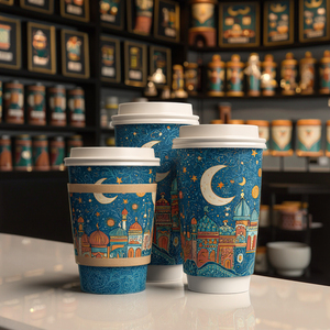 AT PACK Eco Friendly 12oz 16oz 20oz Cafe Coffee House Disposable Coffee <strong>Cups</strong> Sleeve Takeaway <strong>Paper</strong> <strong>Cup</strong> With Lid Branded - Product Image 4