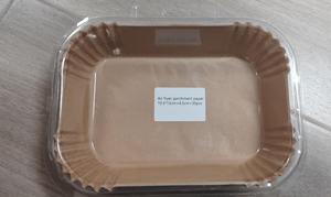 Conveniente bandeja de papel de aceite de silicona para <span class=keywords><strong>freidora</strong></span> de <span class=keywords><strong>aire</strong></span>, bandeja desechable para el hogar, uso de pasteles de comida, recubierta para absorber aceite - Product Image 6