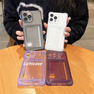 Lichicase TPU Side Wallet Card Slots Holder Case pour Xiaomi 14 Pro 14 Ultra Transparent Mobile Phone Accessories - Product Image 6