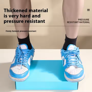 Nova nhà máy phong cách mới sóng Hội Đồng Quản trị Kraft hộp giấy đầy màu sắc ánh sáng màu đỏ vận chuyển Hộp đóng gói cho đồ lót & quần áo - Product Image 4