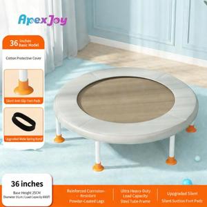 Trampolín de Fitness para Niños con Red de Seguridad, Barandilla, Material PP Resistente de 36 Pulgadas para Uso en Interiores, Equipo de Ejercicio Unisex - Product Image 3