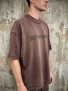 Hongguan Factory Custom logo Printed 100% Cotton Tshirts Short Sleeve Men Vintage Washed Boxy Fit Distressed Graphic t <b>Shirt</b> - Product Image 2