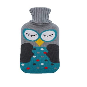 Bolsa de Agua Caliente de Goma con Funda de Punto, Bolsa de Agua Caliente Duradera de 1.8L, Recargable y Reutilizable para Aliviar el Dolor - Product Image 5
