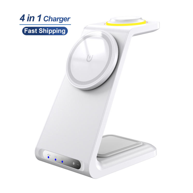 White 3in1 wireless charger