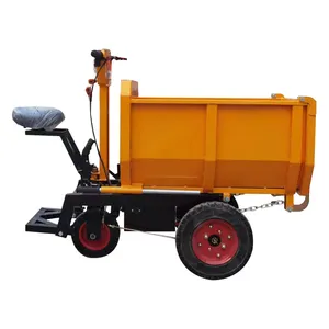 CE Standing and Sitting Drive U-Shaped Body Construction Tricycle Electric Farm Cargo Transport Freight Tricycles