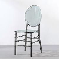 Chaises en plastique empilables pour hôtels, banquets et événements, chaises de mariage en acrylique transparent PC cristal, vente en gros