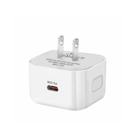 Chargeur rapide PD 25W avec prise UK, indicateur LED, port Type-C unique, adaptateur secteur mural pour iPhone Series, norme UK 25W PD