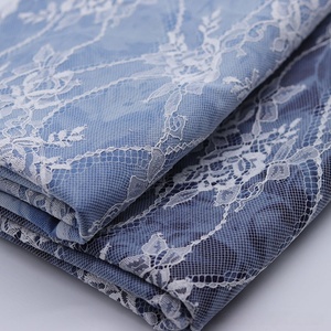 Tissu composite en dentelle de denim délavé Tie Dye, tissu en dentelle florale pour vêtements, textile en dentelle de denim pour <span class=keywords><strong>veste</strong></span> <span class=keywords><strong>femme</strong></span> - Product Image 5