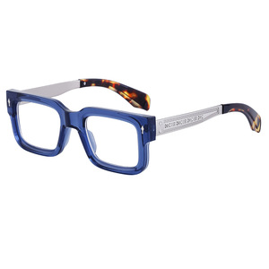 98159 nueva moda gafas cuadradas gafas marco de metal hombres <span class=keywords><strong>retro</strong></span> clásico marcos ópticos 2024 - Product Image 5