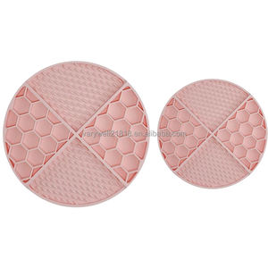 Mangkuk Lebah 3D Varywell Ukuran 16cm Diameter, Warna Oranye, untuk Makanan Anjing dan Kucing Kecil, Bentuk Sarang Lebah Es Krim Bulat - Product Image 3