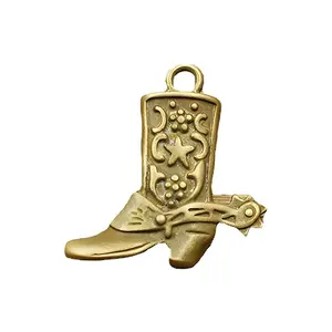 Horshi Key Organizer Key Ring quà tặng và quà lưu niệm cá nhân handmade cổ điển Brass Tây cao bồi Boot Keychain