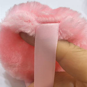 Esponja de maquillaje lavable súper suave para uso doméstico, esponja de polvo seco de terciopelo largo redondo para uso doméstico - Product Image 3