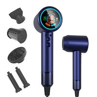 Secador de Pelo Superpotente de 2000W, Sin Daño por Calor, con Boquillas Magnéticas, Secador Eléctrico para Uso Doméstico y Profesional, Soplador de Aire