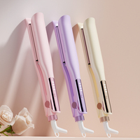Lisseur à cheveux en céramique professionnel pour femmes Portable avec logo personnalisé pour salon ou usage domestique Source d'alimentation électrique