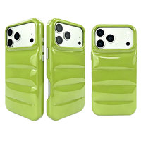 Coque de téléphone personnalisée avec logo 3D effet duvet, en PU brillant, antichute et antichoc, pour iPhone 18 17 16 15 Pro