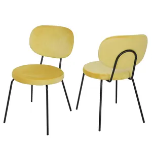 כיסא אוכל נורדי כסאות פלדה מודרני מינימליסטי כורסת אוכל מסגרת מתכת דיקט דיקט כסאות אוכל סין