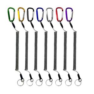 Ремешок для рыбалки выдвижной стальной проволоки Спиральный шнур для тяжелых условий безопасности, веревка для катания на лодках, рыболовные инструменты, шнурки - Product Image 1