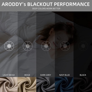 ARODDY <strong>Black</strong> <strong>Curtains</strong> 45"L*52"W Custom Red Window Drapery Blackout Roman Rideaux Decoration <strong>Curtains</strong> for <strong>Bedroom</strong> - Product Image 2