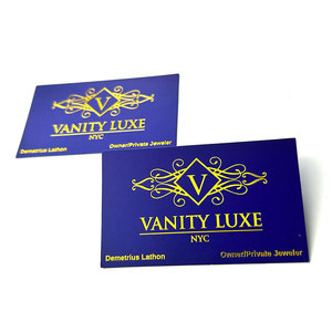 Logotipo personalizado de lámina de oro estampado grueso duradero publicidad nombre privado código QR impresión gracias tarjeta tarjetas de visita - Product Image 3