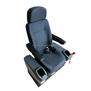 Siège de cabine d'<span class=keywords><strong>excavatrice</strong></span> OEM avec levier de commande, siège conducteur à suspension pneumatique avec accoudoir et appui-tête, pièces de machines de construction - Product Image 5