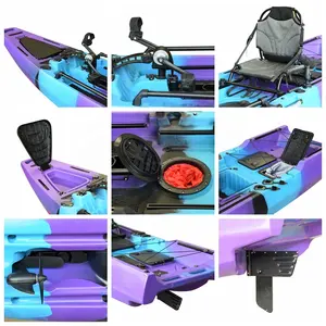 Chất liệu câu cá duy nhất Kayak đạp Kayak động cơ điện Kayak chuyên nghiệp LLDPE nhựa vicking 12.5ft Orca nhựa xuồng