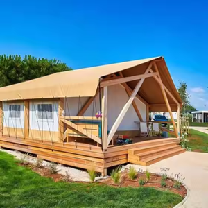 Carpa <span class=keywords><strong>de</strong></span> Camping <span class=keywords><strong>de</strong></span> Lujo Estilo Safari <span class=keywords><strong>con</strong></span> Poste <span class=keywords><strong>de</strong></span> Acero, Casa <span class=keywords><strong>de</strong></span> <span class=keywords><strong>Campaña</strong></span> para Glamping al Aire Libre - Product Image 1