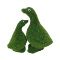 Pierres de mousse de canard nain en peluche émaillée de Pâques flocage d'ornements en céramique de porcelaine avec motif en émail pour décorations de Noël