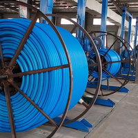 Gaine de protection en PEHD à âme en silicone, codée par couleur, 7 voies, pour fibre optique soufflée FTTH, conduit souterrain de télécommunications