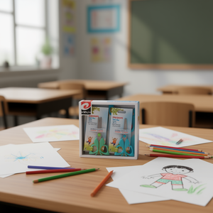 Mnj Scissors For Kids 12Pcs In Box With Safety Design For School Use - Product Image 2