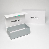 Boîte pliante personnalisable à fermeture magnétique Emballage en papier finition mate pour chaussettes, huiles essentielles, crème pour le visage et cils