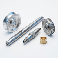 Pièces usinées CNC sur mesure en acier inoxydable et aluminium de précision pour poulie d'arbre de distribution de moteur