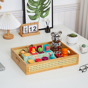 Thiết Kế Mới Hình Chữ Nhật Tre Mây Bằng Gỗ Bàn Lưu Trữ Tổ Chức Hộp Snack Giỏ <span class=keywords><strong>Container</strong></span> Với Xử Lý Đối Với Trang Chủ - Product Image 4