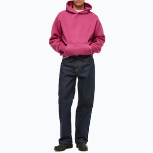 เสื้อฮู้ดดี้ผู้ชายผ้าฝ้ายหนานุ่มพิมพ์ลายคุณภาพสูงแบบขายส่ง ทรงโอเวอร์ไซส์ พิมพ์ลายตามสั่ง หรูหรา สไตล์ฝรั่งเศส - Product Image 2