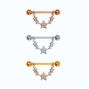 Joyería Corporal Sexy Personalizada para Mujer, Anillos de Acero Inoxidable para Pezones, Pendientes Helix, Joyería para <span class=keywords><strong>Piercing</strong></span> <span class=keywords><strong>en</strong></span> el Pecho - Product Image 3