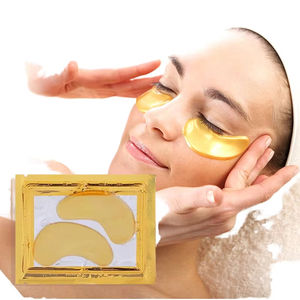 Masque pour les yeux en cristal d'or pur 24 carats OEM, gel frais, couvre-yeux relaxant, masque magique pour les yeux glacés - Product Image 1