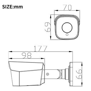 Cámara IP PoE de 5MP con Reconocimiento Facial, Detección por IA, Visión Nocturna IR, IP66 Impermeable, a Todo Color, para Interiores y Exteriores, Cámara de Seguridad CCTV - Product Image 3